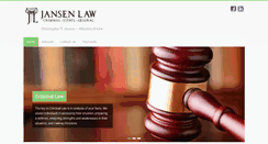 Desktop Screenshot of chrisjansenlaw.com